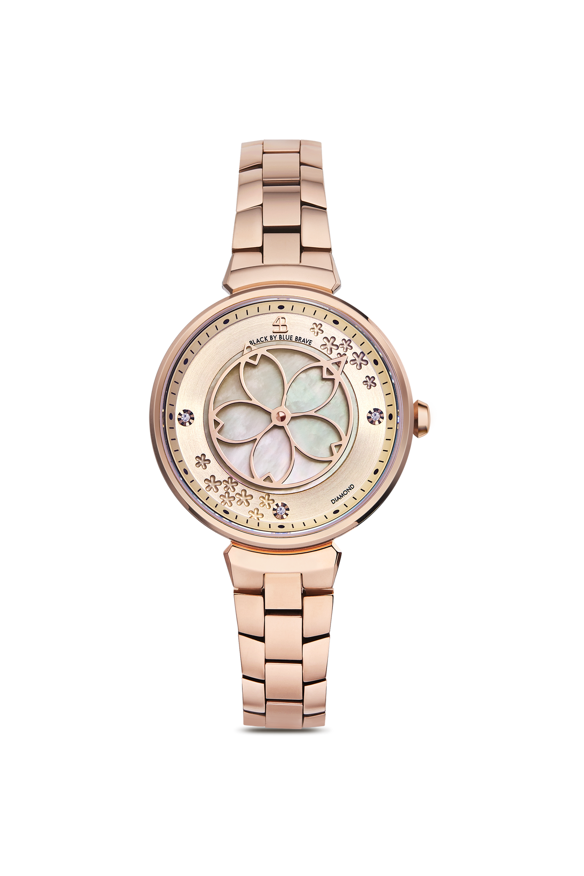 Cherry Blossom Classic Champagne Dial Rose Gold Bracelet
