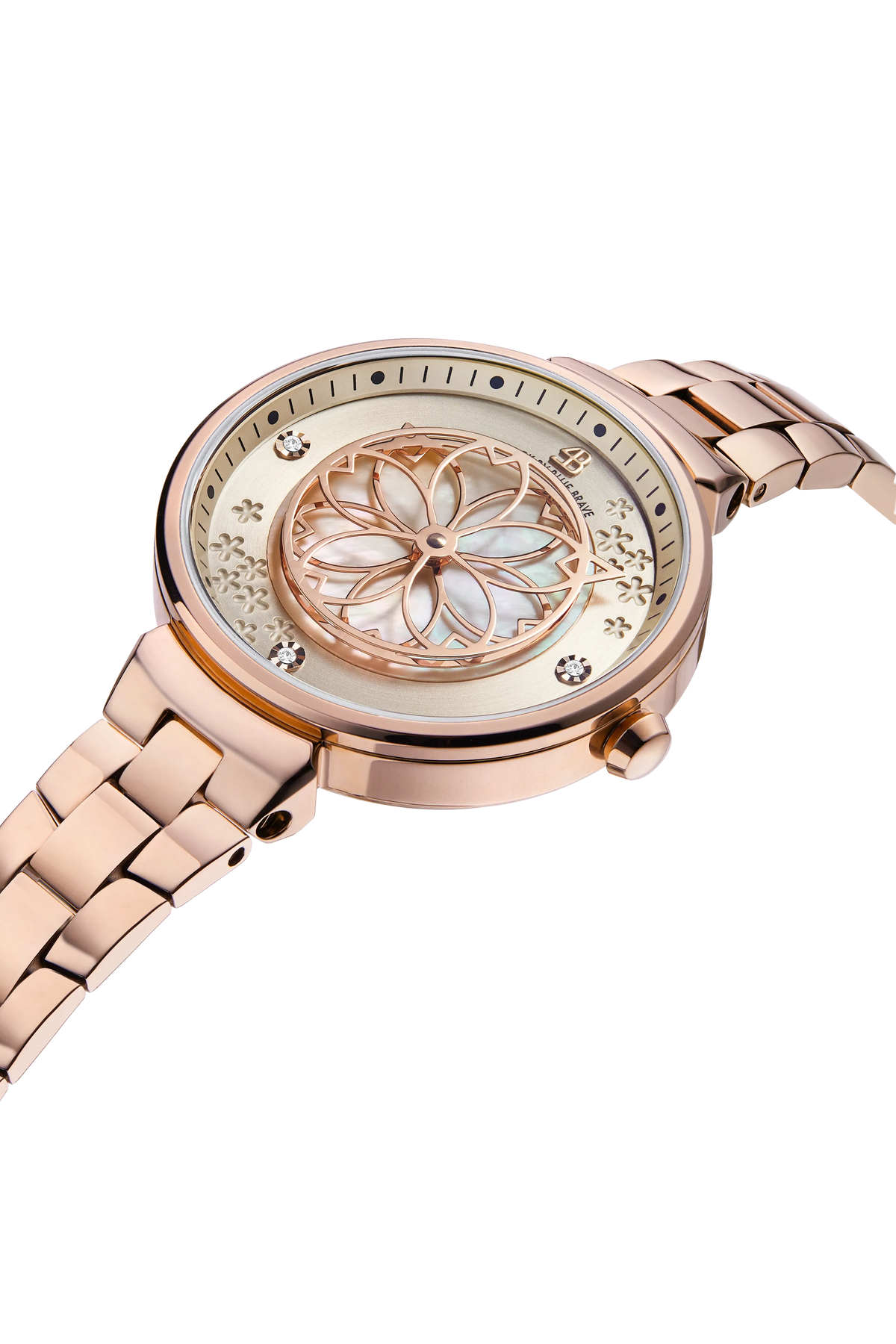 Cherry Blossom Classic Champagne Dial Rose Gold Bracelet