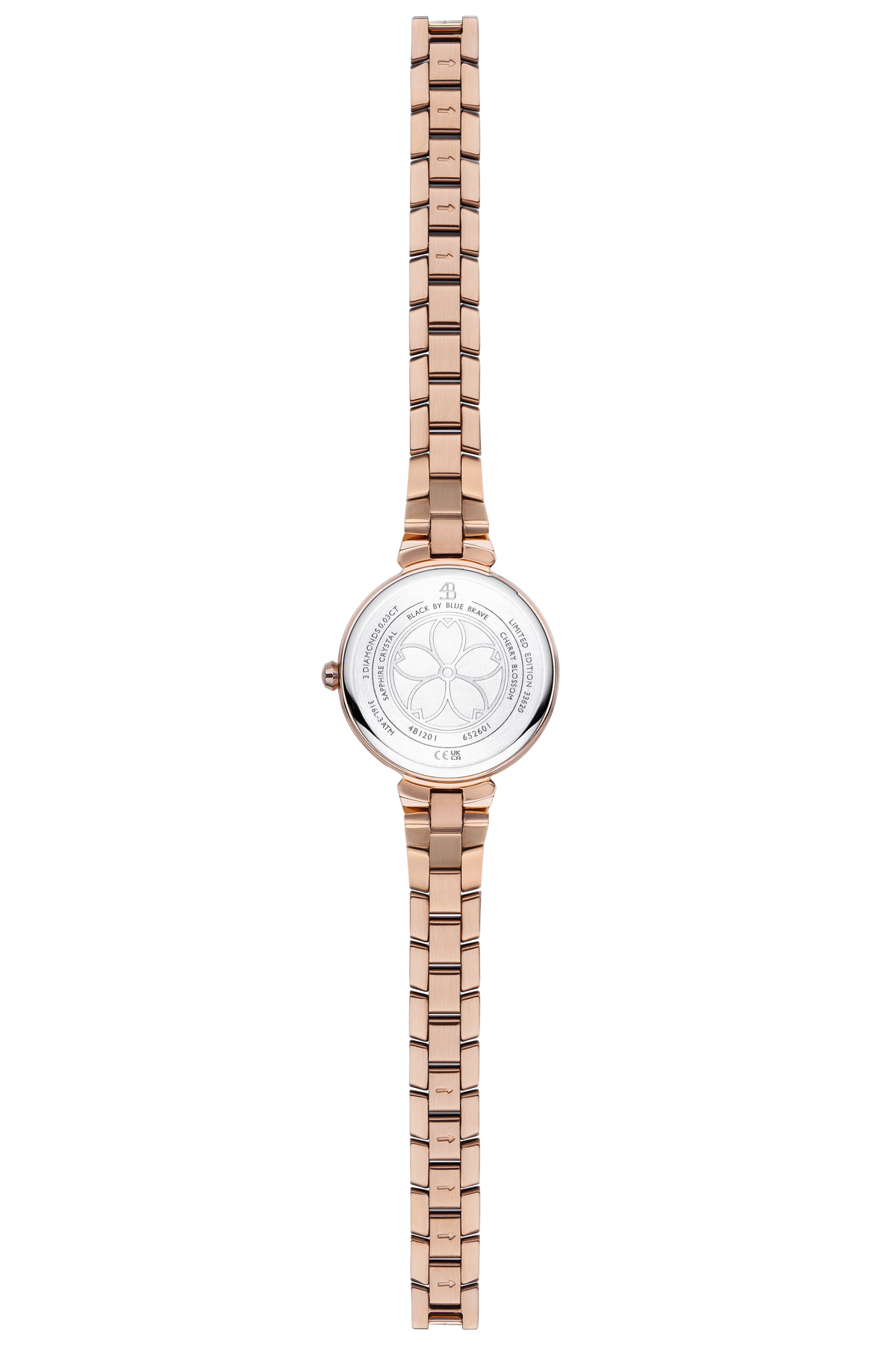 Cherry Blossom Classic Rose Gold Pink Dial Bracelet Watch
