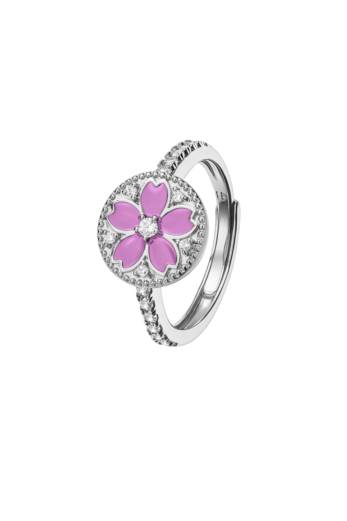 Cherry Blossom Symphony Ring Silver