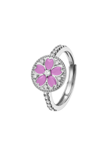 Cherry Blossom Symphony Ring Silver
