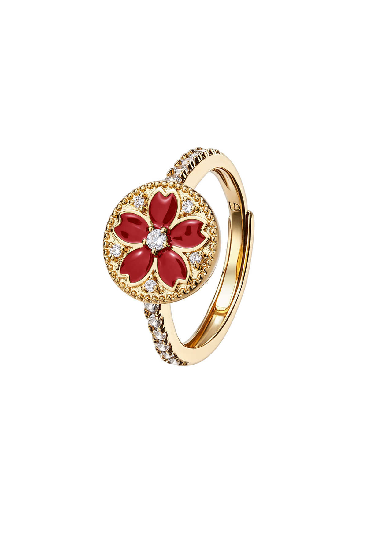 Cherry Blossom Symphony Ring Gold
