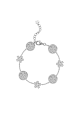Cherry Blossom Symphony Bracelet Silver