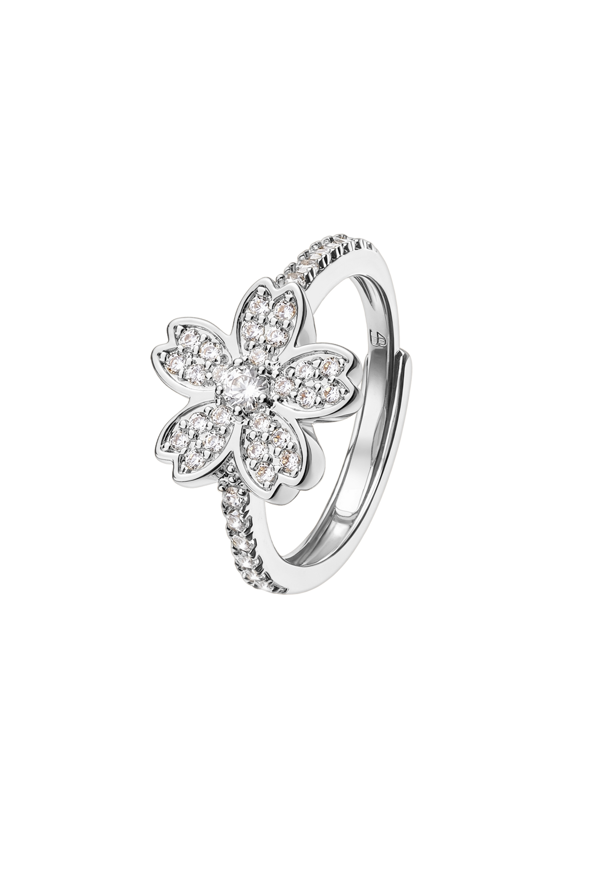 Cherry Blossom Symphony Ring Silver