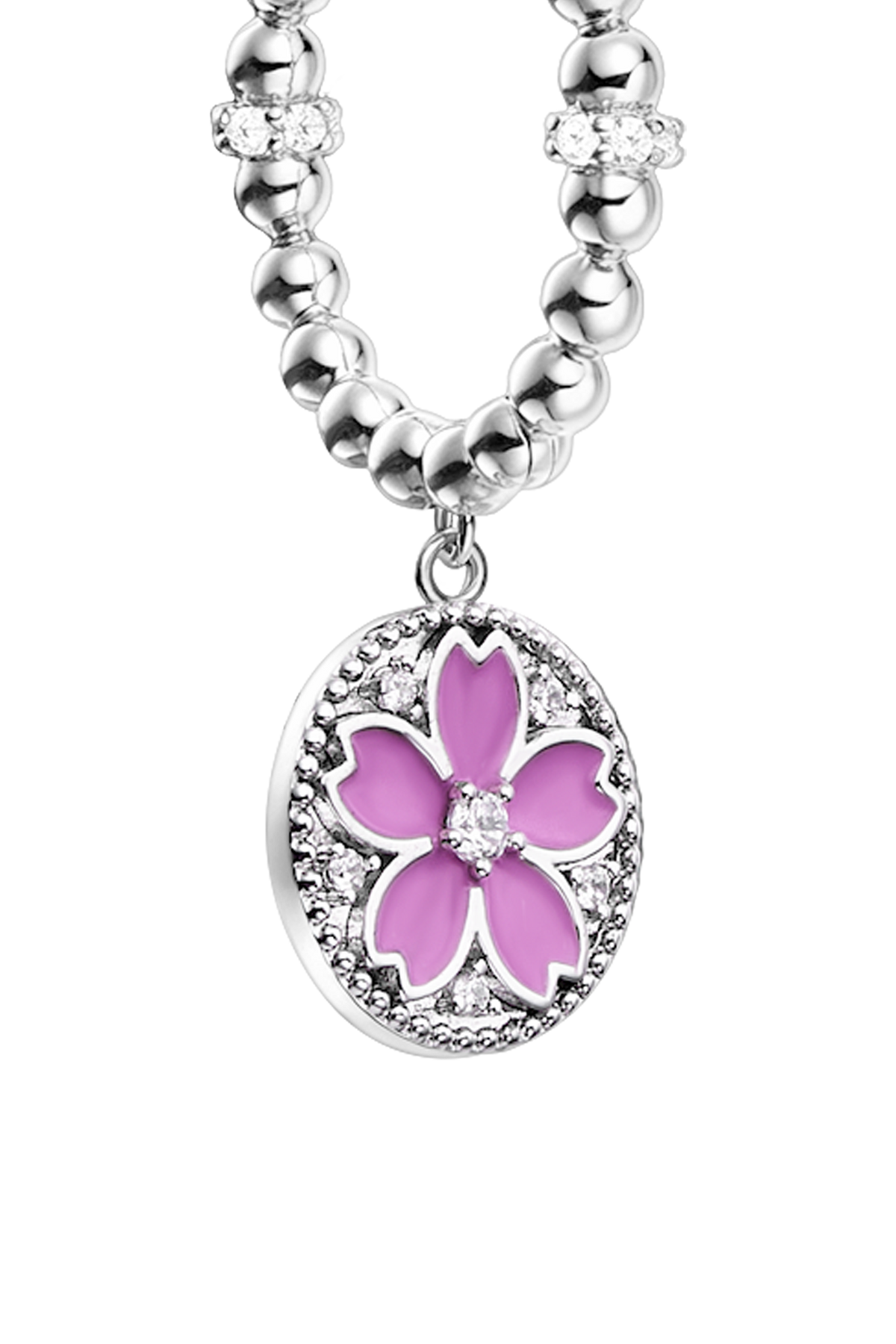 Cherry Blossom Symphony Earrings Silver