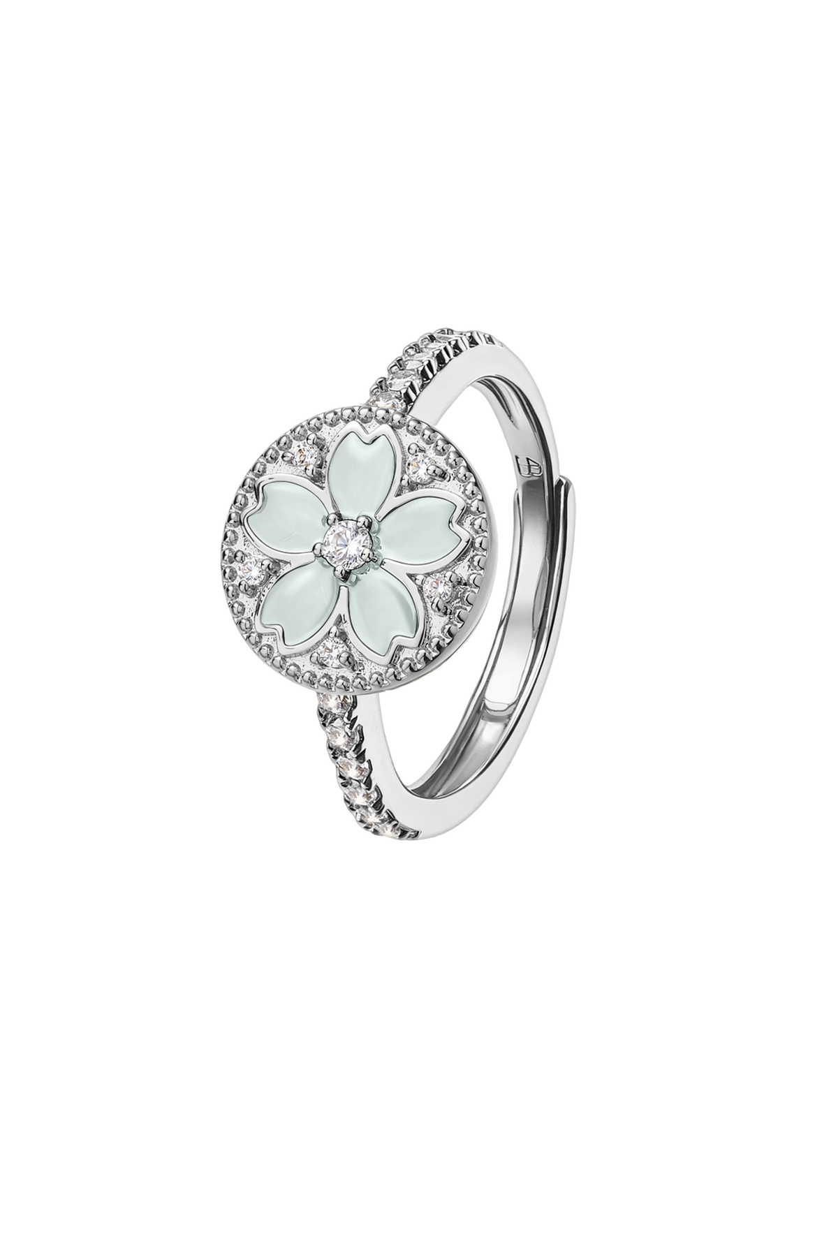 Cherry Blossom Symphony Ring Silver