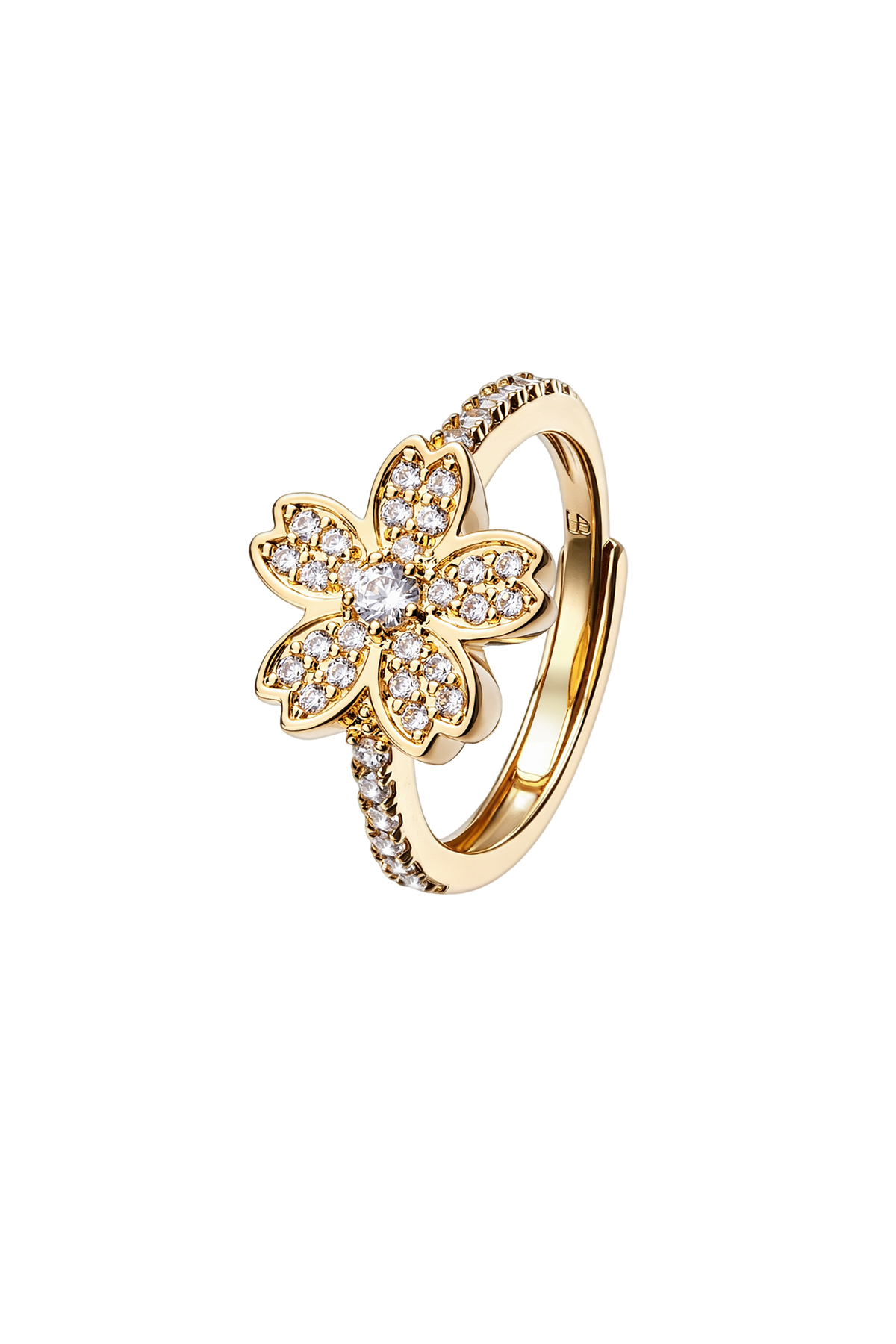 Cherry Blossom Symphony Ring Gold
