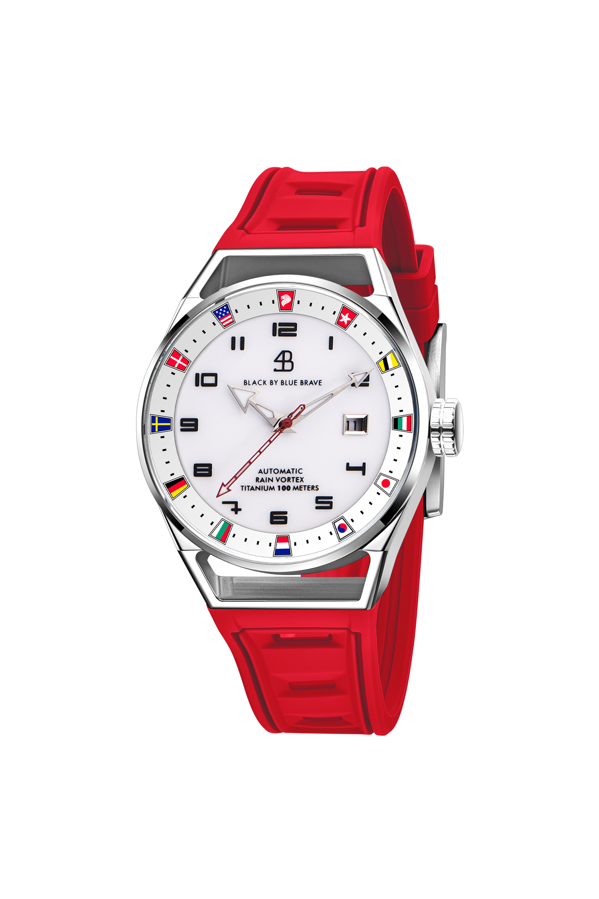Merlion Automatic Red Silicon Watch