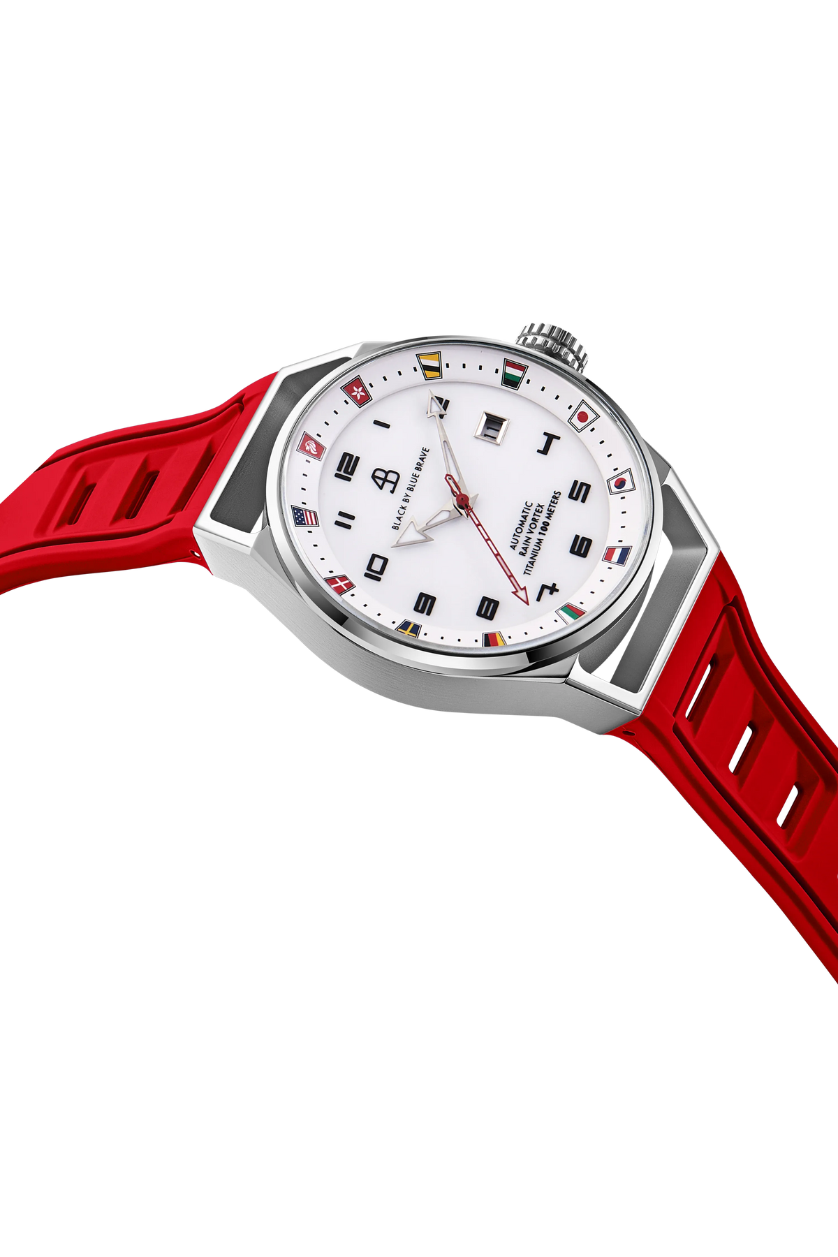 Merlion Automatic Red Silicon Watch