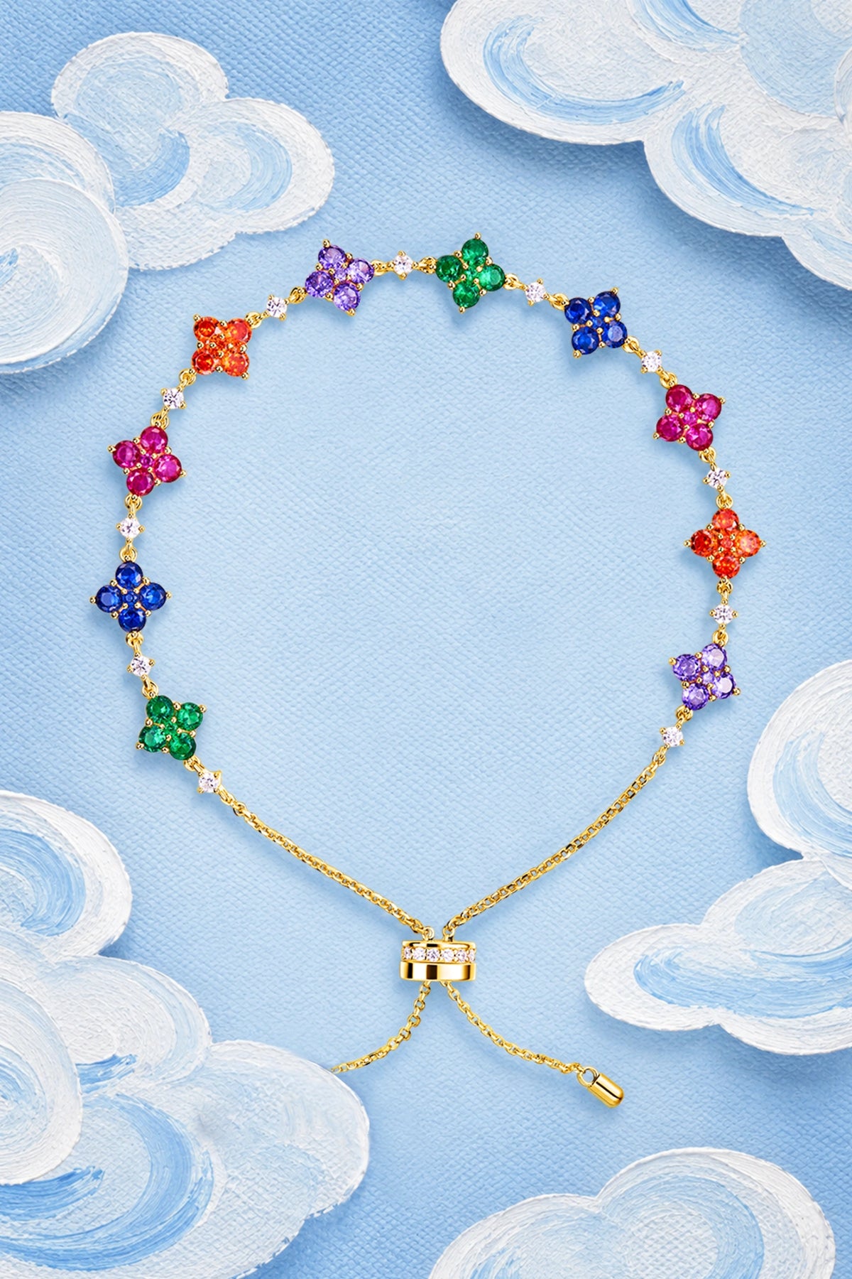 Love Wins Rainbow Necklace Gold - BLACK BY BLUE BRAVE