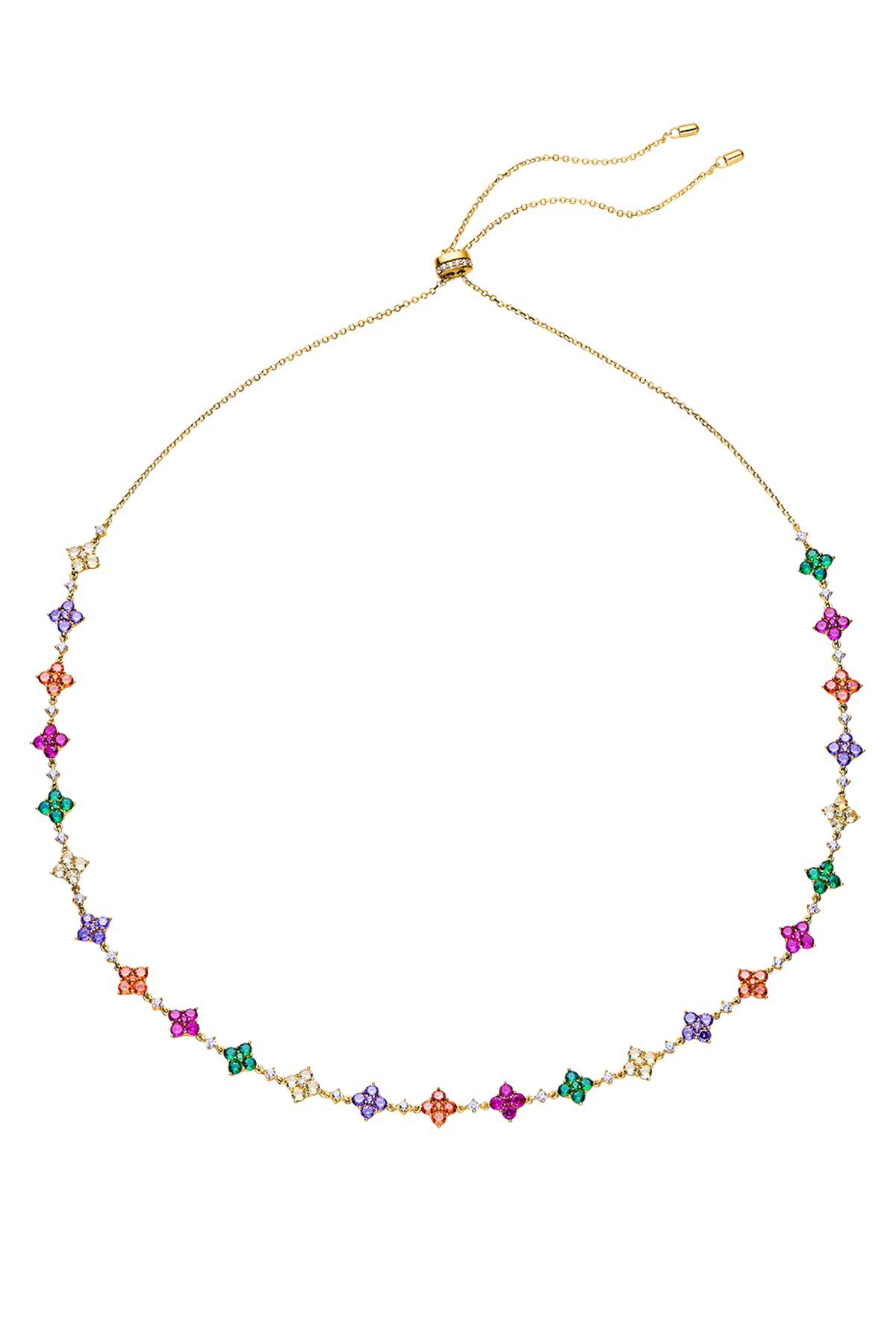 Love Wins Rainbow Necklace Gold