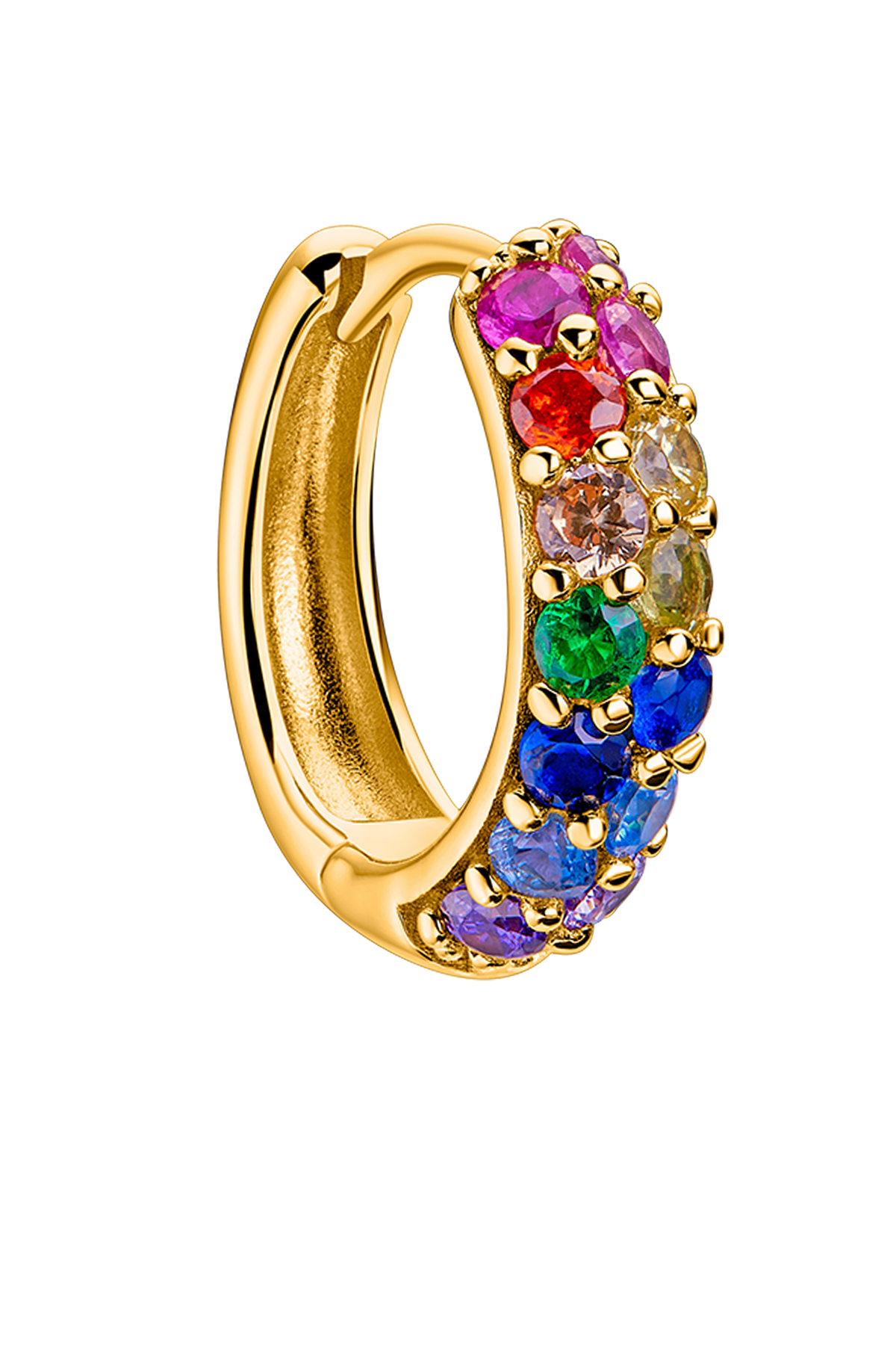 Love Wins Rainbow Earrings Gold