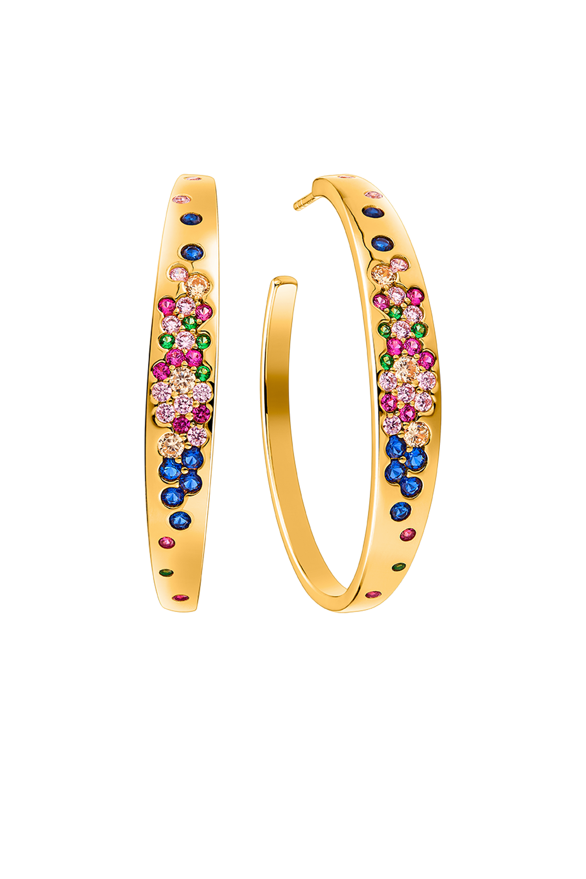 Love Wins Rainbow Earrings Gold