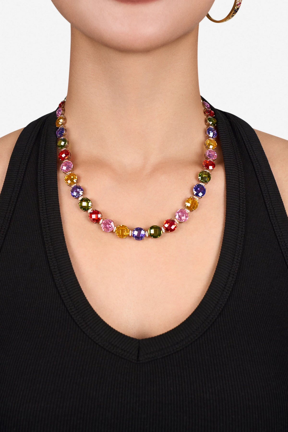 Love Wins Rainbow Necklace Gold