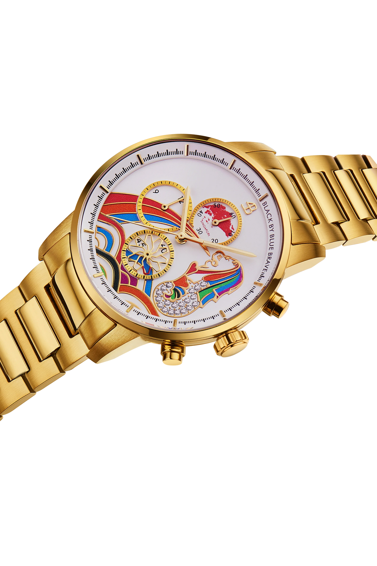 Merlion Rainbow Dial Gold