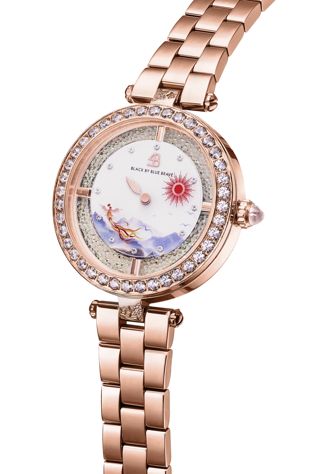 Orbita Rooster Rose Gold Bracelet Watch - BLACK BY BLUE BRAVE
