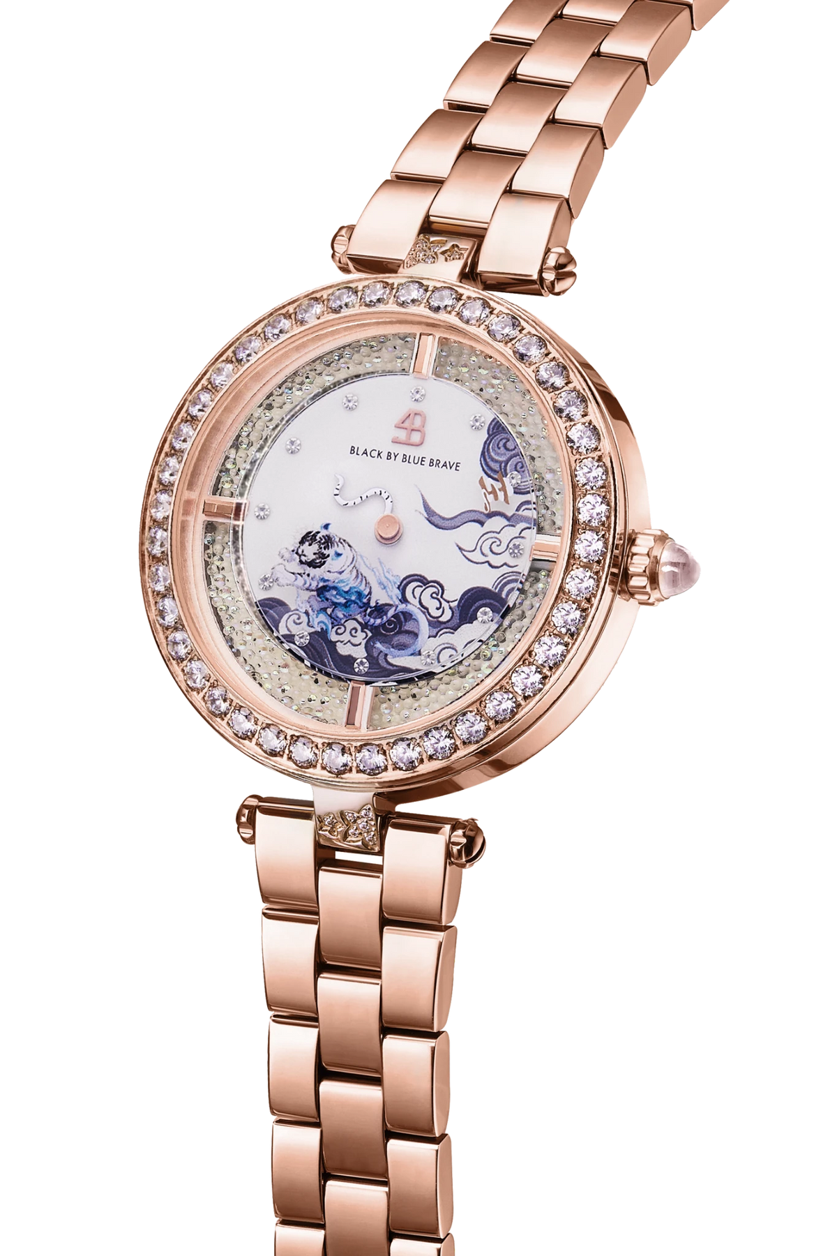 Orbita Tiger Rose Gold Bracelet Watch - BLACK BY BLUE BRAVE