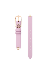 Cherry Blososm Pink Leather Watch Strap With Rose Gold Buckle