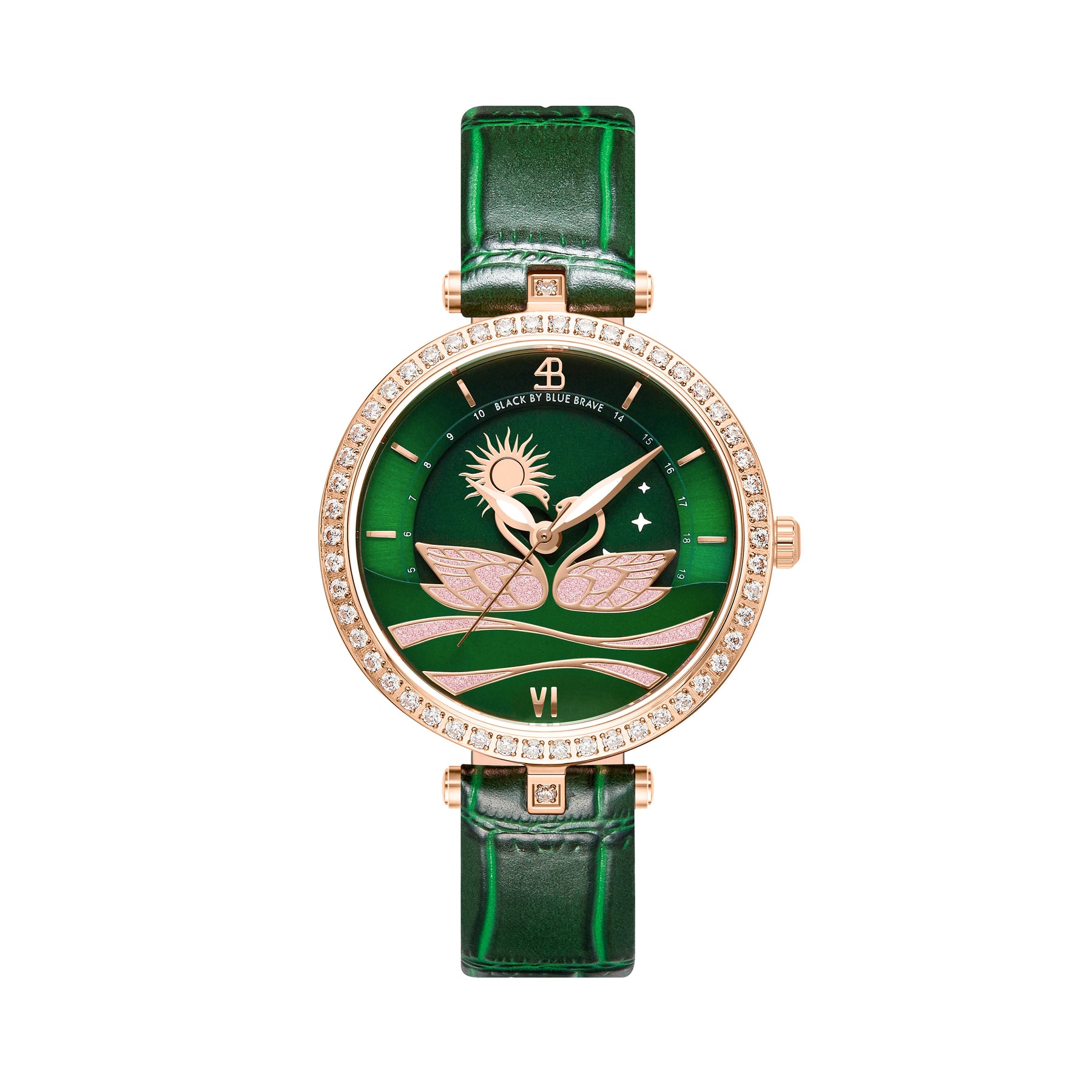 SWAN LOVERS GREEN - 4B Watches
