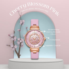 Cherry Blossom Watch Pink Limited Edition Diamonds Tutorial - BLACK BY BLUE BRAVE